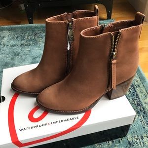 Blondo Vegas Cognac Leather Bootie (size 6)